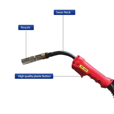 Προσαρμοσμένο καλώδιο 4m 500A CO2 Gas Shielded MIG Welding Torch KR-500