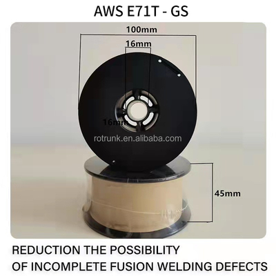 0.8mm/1.0mm/1.2mm Προδιαγραφές Αυτοπροστατευμένο συρματόπλεγμα με πυρήνα ρεύματος για συγκόλληση MIG