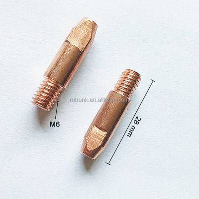 1.0mm Copper Contact Tip για τον τύπο Binzel 24KD CO2 MIG