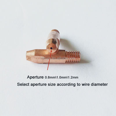 1.0mm Copper Contact Tip για τον τύπο Binzel 24KD CO2 MIG