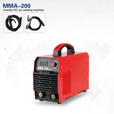 Μηχανή συγκόλλησης τόξου 200amp IGBT 380X150X300 mm Μίνι φορητή για κινητήρα συνεχούς ρεύματος