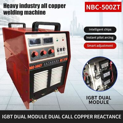 500 Amp NBC-500ZT Βιομηχανική μηχανή συγκόλλησης Mig Διπλό μοντέλο Διπλό κάλεσμα Αντιδραστικότητα χαλκού