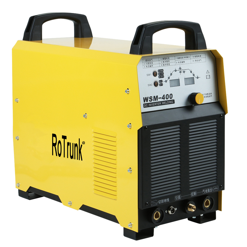 Προσαρμοσμένη υποστήριξη OEM WSM-400 Δύο μονάδες IGBT DC Pulse Argon TIG συγκόλληση μηχανή