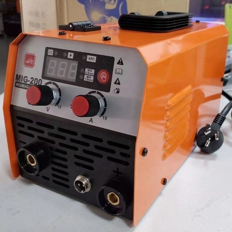 130Amp Μίνι φορητό DC Inverter MIG συγκόλληση μηχανή MIG 200 για εύκολο και βολικό