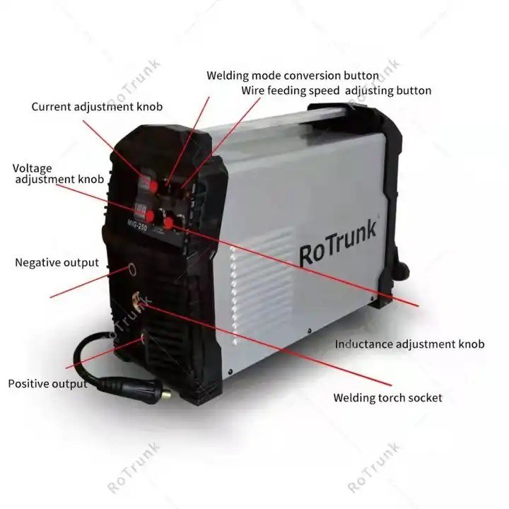 110v Micro Wire Welding Inverters 200A πολυλειτουργικό IGBT 3 σε 1 Mig 250 Amps Έτος 2021